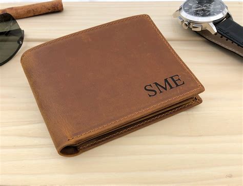 personalised designer wallet|personalized leather wallet men's.